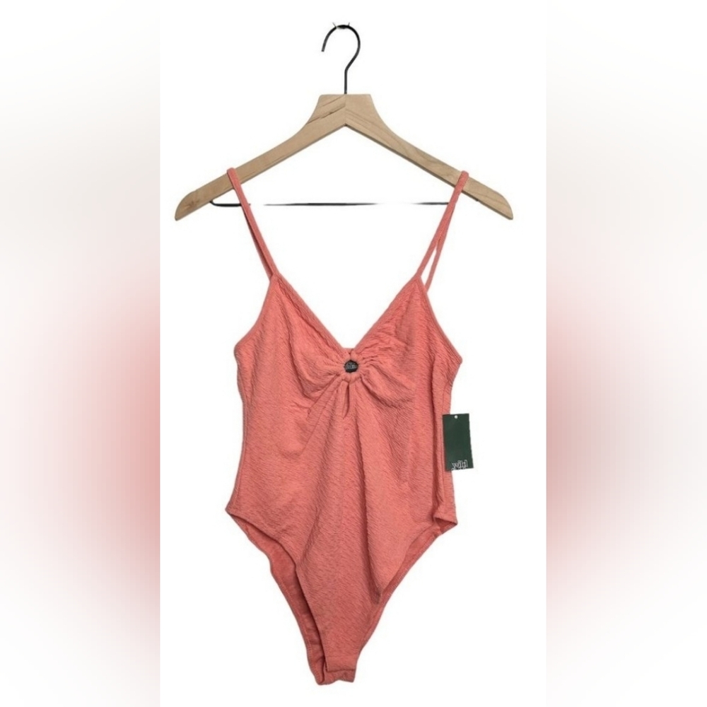 *WILD FABLE* Women's Coral Pink Bodysuit Large - Picture 6 of 6